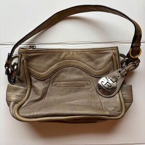 B MakowskyTaupe Pebble Leather‎ Shoulder Bag Hobo Purse